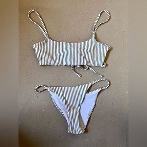 Kendall and Kylie Striped Bikini Set